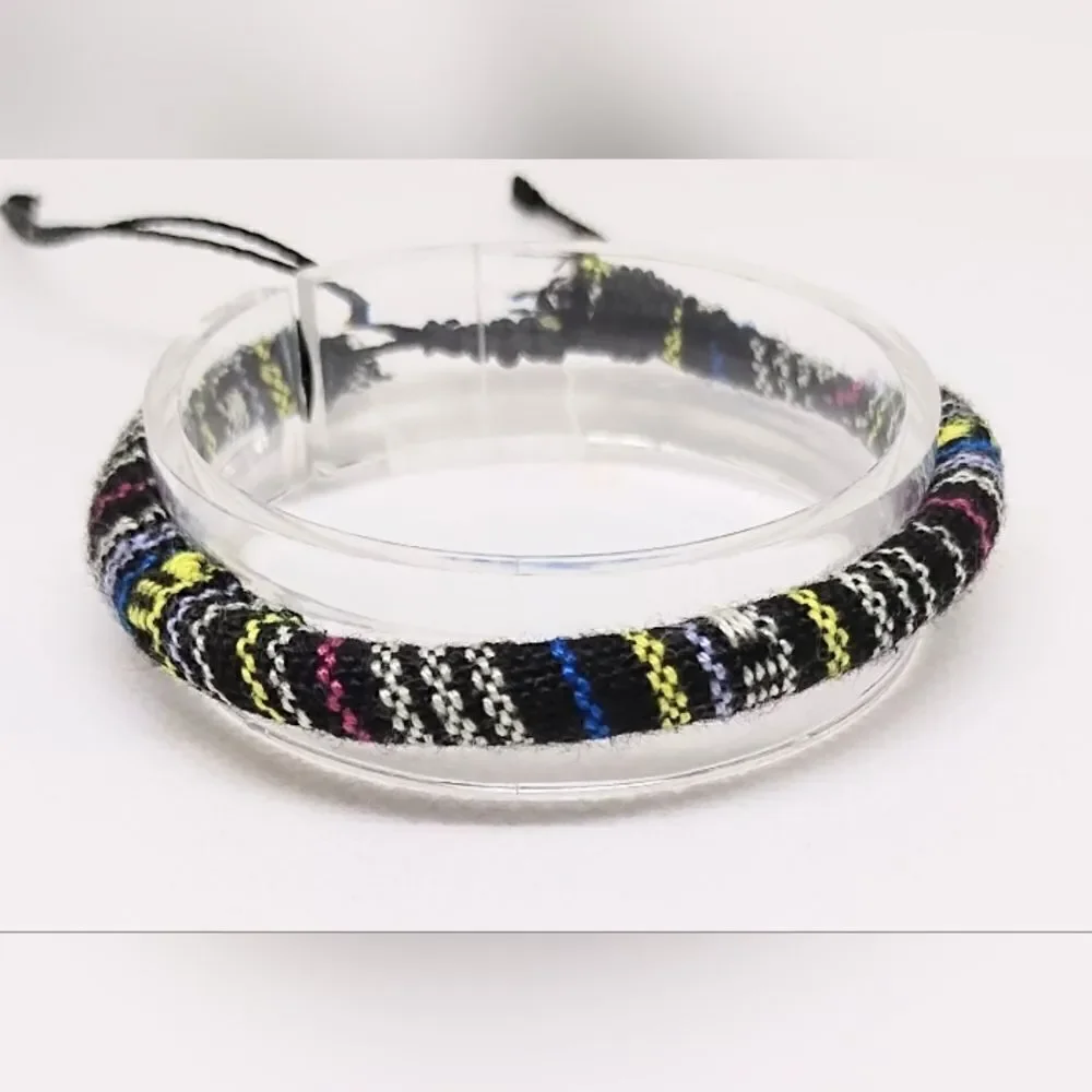Men's bracelet‎ striped punk new e35